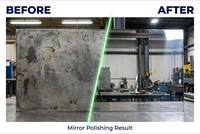 Machine de polissage industrielle pour surfaces planes, finition miroir, haute efficacité, polisseuse pour acier inoxydable, commande PLC