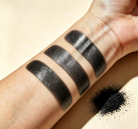 GUANZUN Schwarzes Feinstpartikel-Aluminium-Glitzerpigment, kostenloses 1g Muster, Kosmetikqualität, 36M Haltbarkeit, Lidschatten- und Lederpigmente