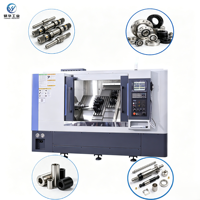 Tour CNC économique YH46A, double broche, double commande d'outils, barre max. 46 mm, pour pièces de quincaillerie de précision