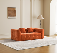 Canapé sectionnel modulaire en tissu moderne européen Matériau de remplissage en éponge durable pour la maison Salon Hôtels