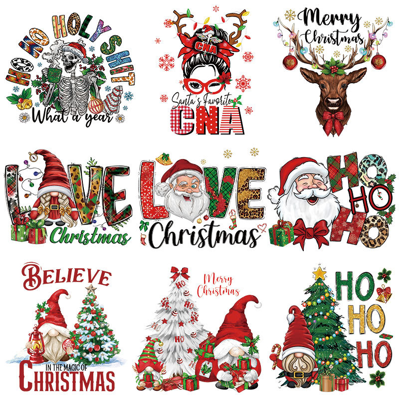 Dtf Transfers Wholesalers Christmas Plastisol Heat Transfer Customized Printing Custom Dtf Heat Transfers for T-shirts