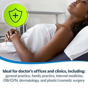 Draps médicaux jetables en papier <span class=keywords><strong>blanc</strong></span> <span class=keywords><strong>40</strong></span> x <span class=keywords><strong>60</strong></span> cm (paquet de 1000) 1 plis, tissu gaufré sans latex, médical - Product Image 5