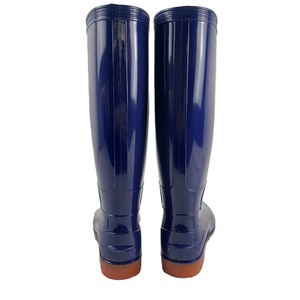 Botas de Lluvia de PVC Azules de Fabricación China, Botas de Trabajo Largas para Hombre, Mercado Coreano - Product Image 4