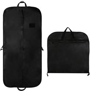 Foldable Non Woven Bathroom Garment <b>Bag</b> with Clear Window 60*100HCM Hanging Dress Coat Suit <b>Bag</b> Zipper Custom Logo Available - Product Image 6
