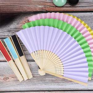 Éventail en bois pour souvenir de mariage, Abanicos De Mano Madera, éventail pliant en bois, boîte, cadeau artisanal exécutif, éventails à main - Product Image 5