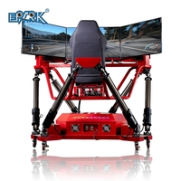 Gagnez de l'argent Ce réalité virtuelle 3 écrans 6 Dof simulateur de siège de course Vr chaise de jeu simulateur de conduite pour centre commercial