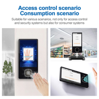 Scanner de reconnaissance veineuse palmaire SDK gratuit, contrôle d'accès biométrique intelligent pour la gestion des présences des employés, écran tactile Android 13