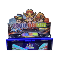 Machine de jeu vidéo d'arcade à pièces pour enfants, simulateur de course automobile, garantie 1 an, fabriqué en plastique et en fer durables