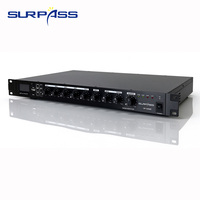 Amplificateur de sonorisation 1U pour rack 60MD/120MD/240MD 60W/120W/240W avec USB, FM, alarme incendie et évacuation 70V 100V 4-16 ohms pour écoles, hôtels, supermarchés