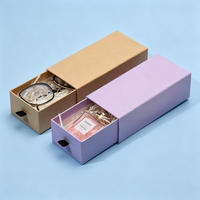Boîte à tiroirs en stock, boîte cadeau en carton multicolore, emballage de lunettes de soleil haut de gamme, portable et écologique