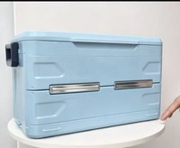 45QT Opvouwbare Koelbox met TPU Opvouwbare Waterdichte Binnenvoering, Koudeketenlevering, Thermische Herbruikbare Voedselbewaarbox