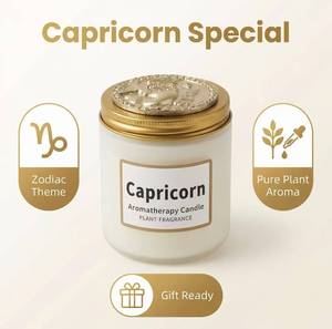 Candela aromatica dei Dodici Segni Zodiacali: Cancro, Capricorno, Ariete, Shangri-La. Candela decorativa profumata per la casa, candela per aromaterapia. - Product Image 3