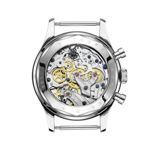 Red Star Panda Mens 1963 Chronograph Mechanical Wristwatch Seagull St1901 Movement Gooseneck 40mm Luminous Sapphire Pilot <b>Watch</b> - Product Image 6