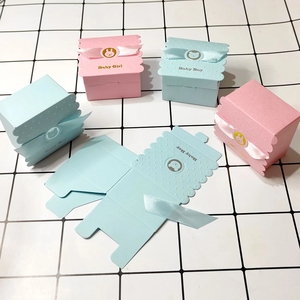 Boîtes à bonbons en forme d'ange pour bébés garçons et filles, cadeaux de fête prénatale, boîtes à bonbons pour anniversaire, carton ondulé, matériaux recyclés - Product Image 4
