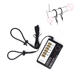 BDSM maschio vibratore <span class=keywords><strong>prostatico</strong></span> pene anello di stimolazione sessuale ritardata eiaculazione Shock elettrico giocattoli del sesso - Product Image 3