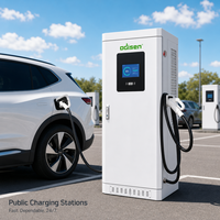 Nouveau chargeur rapide DC pour véhicules électriques 30kW-160kW CCS2 CHAdeMO GBT Double connecteur IP54 sur pied Commercial OCPP EVSE