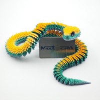 Juguete de Serpiente Miniatura PLA Impreso Personalizado al por Mayor, Figura de Juego 3D Pequeña para Niños, Personalizable