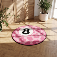 Tapis rond de style Y2K Anime en gros, antidérapant, épais, découpé sur mesure, doux, pour la décoration intérieure
