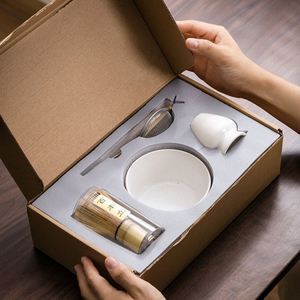Ceramic Japanese Style 4-Piece Matcha Set With 100-Prong Whisk Scoop Bowl & Gift <b>Box</b> for <b>Tea</b> Ceremony (Stocked) - Product Image 3