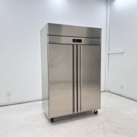 Réfrigérateur commercial en acier inoxydable Armoire de congélation verticale Refroidisseur mobile Armoire d'affichage moderne