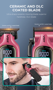 VGR V-886 S2 <span class=keywords><strong>Tagliacapelli</strong></span> <span class=keywords><strong>Professionale</strong></span> con Lama in Ceramica e Motore 9000RPM, Trimmer Cordless per Stilisti e Barbieri - Product Image 6
