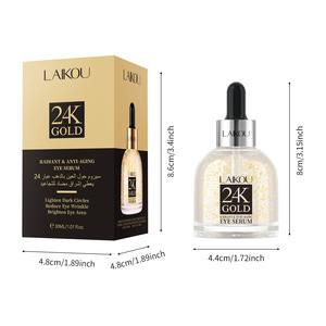 Suero Reafirmante para el Contorno de Ojos LAIKOU, Elimina Arrugas, Ojeras e Hinchazón, con Vitamina E y Oro de 24K, Antienvejecimiento - Product Image 6