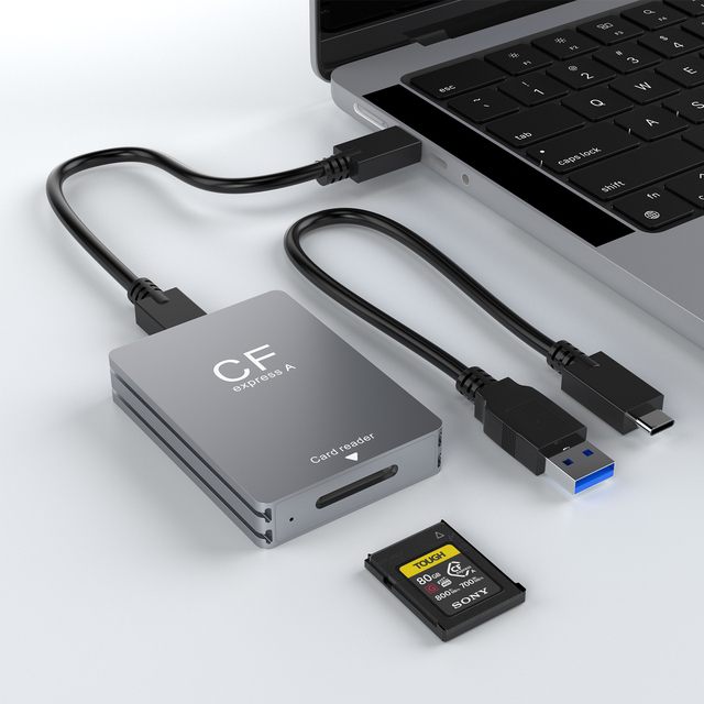 10Gbps High-Speed CFexpress Type a Card Reader Writer USB-C Aluminum Alloy CF Express Memory Card Reader Adapter