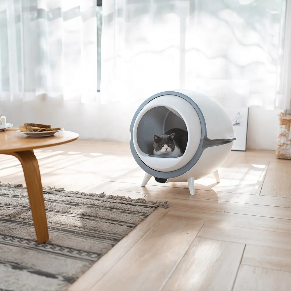 Wholesale intelligent cat litter toilet electric automatic self cleaning luxury cat litter box
