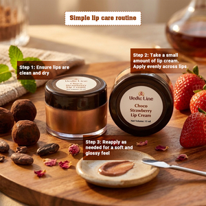 Vedicline Choco Strawberry Flavored <b>Lip</b> Cream Hydrating <b>Lip</b> Balm with Natural Ingredients for Soft Pink Plump <b>Lips</b> Daily Care - Product Image 5