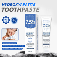 Dentifrice de marque privée haut de gamme NHAp avec emballage de luxe, formule personnalisée à base de nano-hydroxyapatite, fabricant