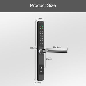 Automatique Haute Sécurité Pont Cassé Aluminium Étanche Mince Hôtel Maison Utilisé <span class=keywords><strong>Serrure</strong></span> De Porte Intelligente Avec Bluetooth - Product Image 5