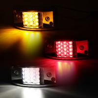 Nouveau ambre LED 12V 24V feu de gabarit latéral rouge blanc feux latéraux pour camions et remorques accessoires de lumière de voiture