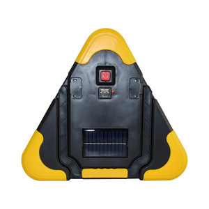 Feu de signalisation routière solaire LED <span class=keywords><strong>commercial</strong></span>, triangle d'urgence portable avec modes stroboscopiques, lampe de travail rechargeable et batterie externe - Product Image 5