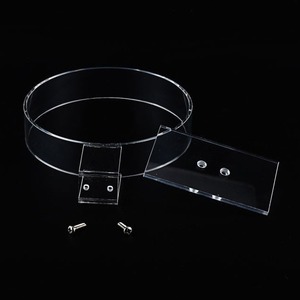 New Trendy Wholesale Custom Logo Silk-<b>Screen</b> Printed Transparent Metal for Wall-mounted 10-Shelf Headband <b>Stand</b> Hair Display - Product Image 2