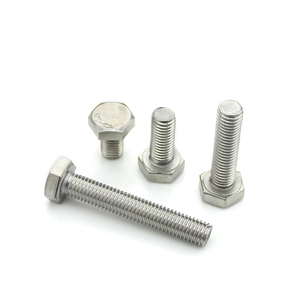 Pernos Hexagonales Blancos M4*16 A2-70 DIN933, Clase 4, Acero Inoxidable 304, Perno y Tuerca Hexagonales - Product Image 6