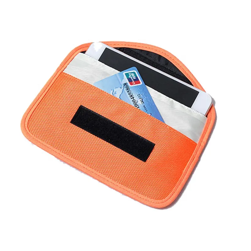 Mobile phone wallet Signal Blocking Shielding Car Key Fob Case Signal Blocker Pouch Anti Theft Rfid Faraday Mobile Phone bag