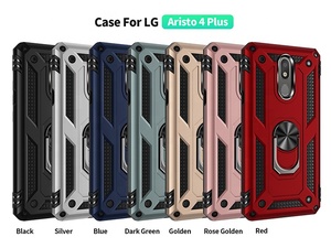 2020 New Model Military Style High Protective Metal Ring Stand Phone Case for <span class=keywords><strong>LG</strong></span> <span class=keywords><strong>Aristo</strong></span> <span class=keywords><strong>4</strong></span> <span class=keywords><strong>Plus</strong></span> Car Mount Case Shell - Product Image 3