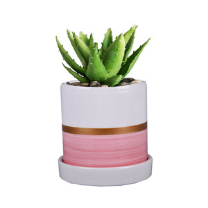 Vasi in Ceramica Dipinti a Mano ed Elettroplaccati per Piante Casa e Giardino - Product Image 1