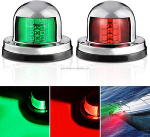 Navigasyon Işığı 12V Su Geçirmez Kırmızı Yeşil LED Deniz Teknesi Ön Duba Lambası Denizcilik Donanımı için - Product Image 2