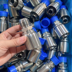 Raccord de tuyau droit de haute qualité en acier inoxydable, raccord de tuyau <span class=keywords><strong>hydraulique</strong></span> réutilisable - Product Image 4