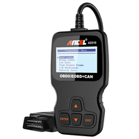 ANCEL AD310 Escáner Automotriz Universal OBDII, Lector de Códigos, Analizador de Motor, Pantalla LCD, 12V, Compatible con Inglés, Modelo de Exportación