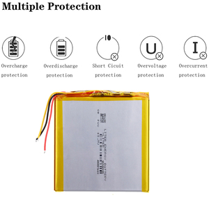 Batería de Iones de Litio Polimérica 35100105 de 3 Líneas, 3.7V, 4500mah, para Tablet PC de 7 Pulgadas, Paquete Flexible - Product Image 4