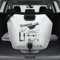 Sac à eau pliable peu encombrant, poche à eau en plastique portable et étanche avec bec verseur pour le camping en plein air et les voyages en voiture