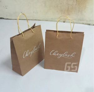 Bolsa de Papel Kraft y Blanca para Llevar con Asa, Impresión de Logotipo Personalizado, Precio de Fábrica, MOQ Bajo - Product Image 4
