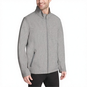 เสื้อแจ็คเก็ตนิรภัยแบบ Softshell คุณภาพสูงสำหรับผู้ชาย ความหนามาตรฐาน กันน้ำ สำหรับฤดูหนาว เหมาะสำหรับกิจกรรมกลางแจ้ง ผ้าแคนวาสย้อมสีพื้น - Product Image 3