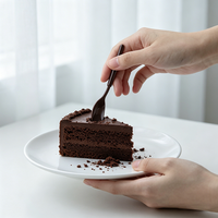 Cuillère à dessert carrée intégrée jetable personnalisée en plastique, cuillère à glace en PP de qualité alimentaire, vaisselle pour boulangerie, café, boutique
