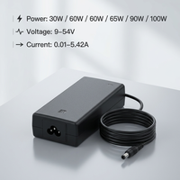 Alimentation à découpage 48W 64W 65W 100W 9V 12V 19V 24V 48V 54V 1.5A 4A 5A Type C8 C6 C14 C18 Adaptateur secteur AC DC médical de bureau