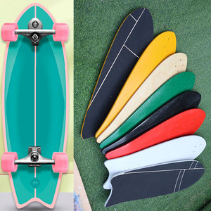 Venta al por mayor de alta calidad personalizable 31*10 pulgadas color Arce tierra tabla de surf cubierta Tabla de peces superficie adecuada para deportes al aire libre - Product Image 5