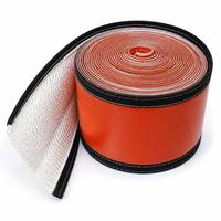 Manchon isolant en fibre de verre haute température de 20 mm avec fermeture auto-agrippante, tension nominale 12,2 kV, fixation par trou pour systèmes solaires