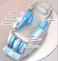 Silla de masaje de fisioterapia multifunción de cuerpo completo de lujo 2025 C52 gravedad cero ajustable portátil infrarrojo PU plegable